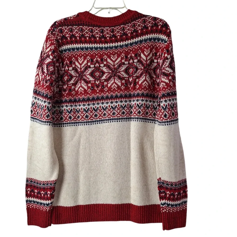 VTG Abercrombie & Fitch Merino Wool Blend Fair Isle‎ Pullover Sweater